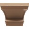 Ekena Millwork 10"W x 20"D x 10"H Wide Diane Rough Cedar Woodgrain TimberThane Corbel, Primed Tan CORUR10X20X10DIARCPR - alternate 3
